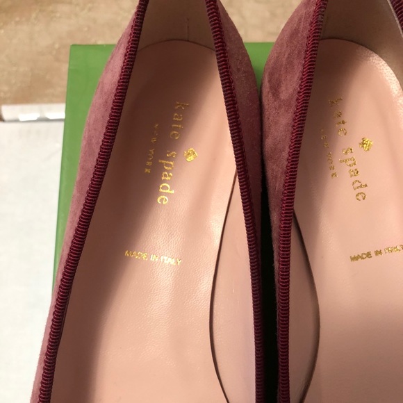 Hold! Kate Spade Melia pink suede ballet flat  9 - Picture 10 of 16